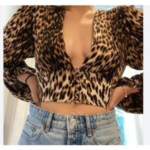 Olivaceous - Leopard Print - Top M - NWOT